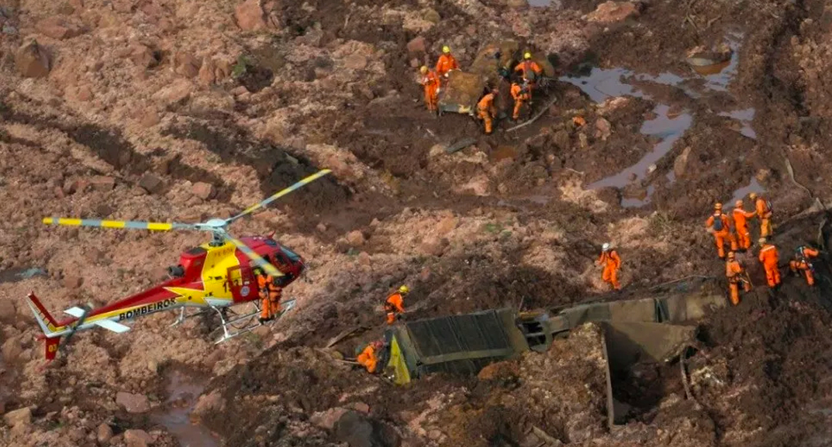 Sube a 34 el número de muertos por ruptura de dique en Brasil