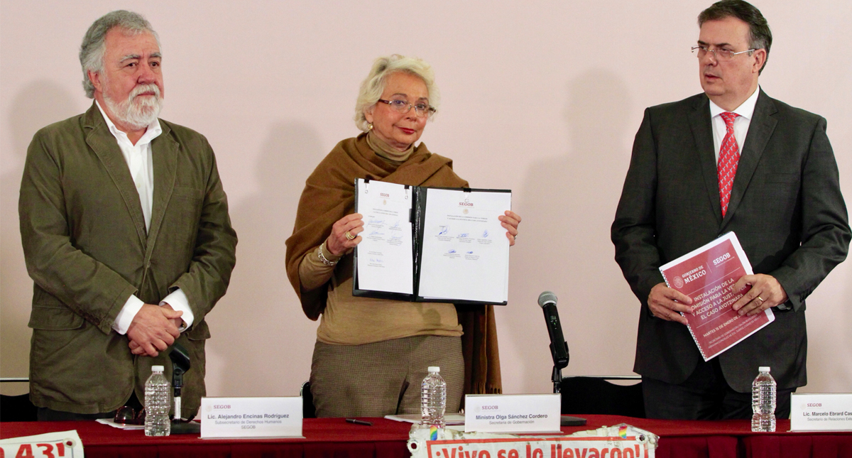 Gobierno federal cooperará con organismos internacionales en caso Ayotzinapa