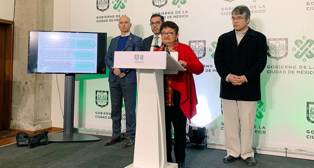Gobierno capitalino anterior maquilló cifras delictivas: Ernestina Godoy