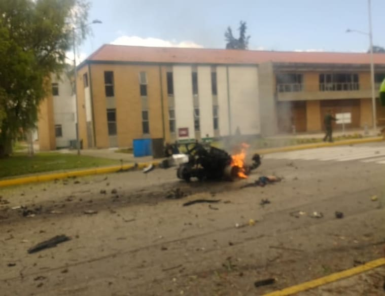 Explosión en escuela de policía en Colombia deja al menos nueve muertos - explosion-colombia-muertos