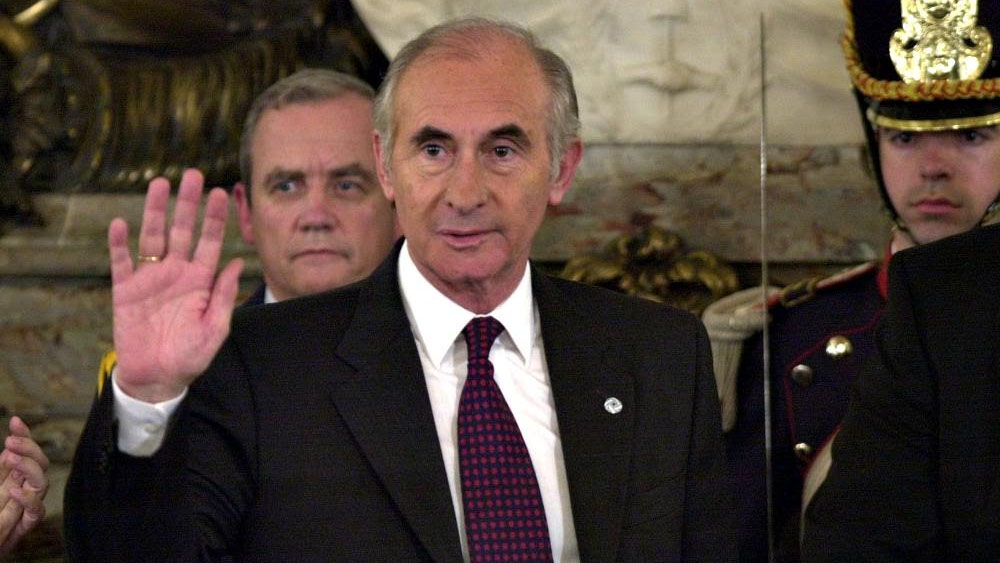 Hospitalizan al expresidente argentino Fernando de la Rúa Hospitalizan al expresidente argentino Fernando de la Rúa