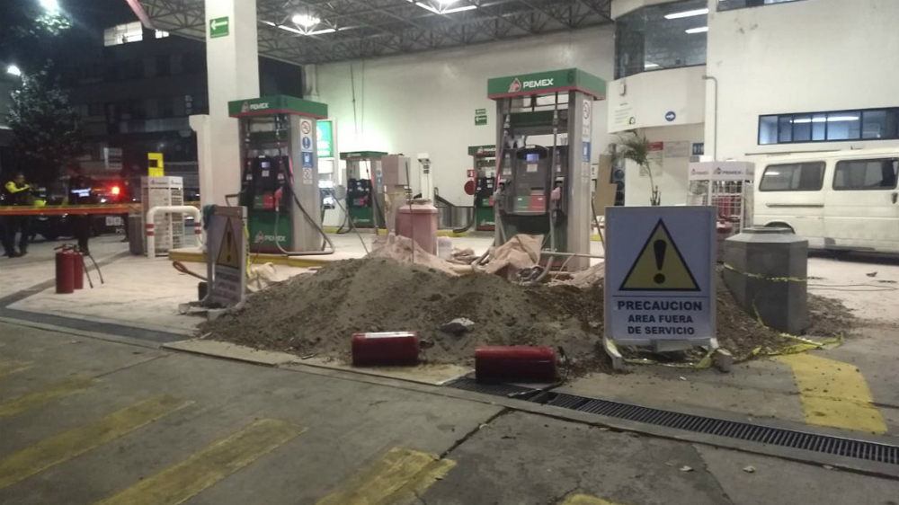 ‘Flamazo’ en gasolinera de la capital deja dos heridos