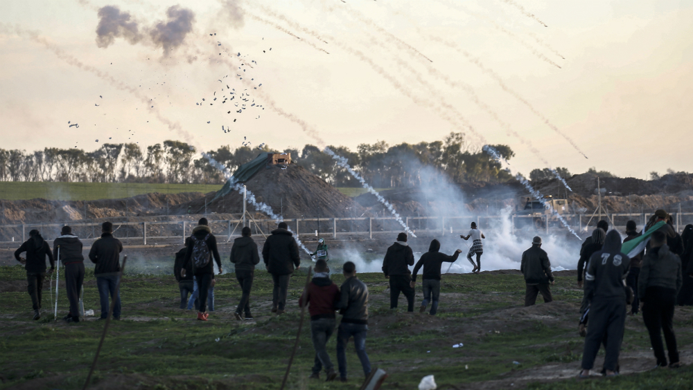 Protestas contra bloqueo de Israel a Gaza dejan 14 heridos