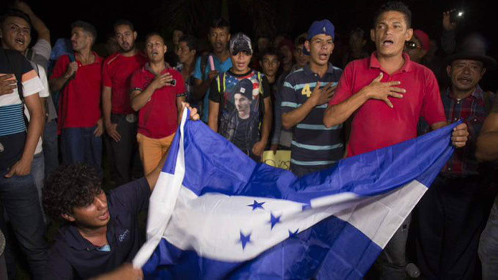 INM cuidará la integridad de nueva caravana migrante - hondurenos-en-caravana