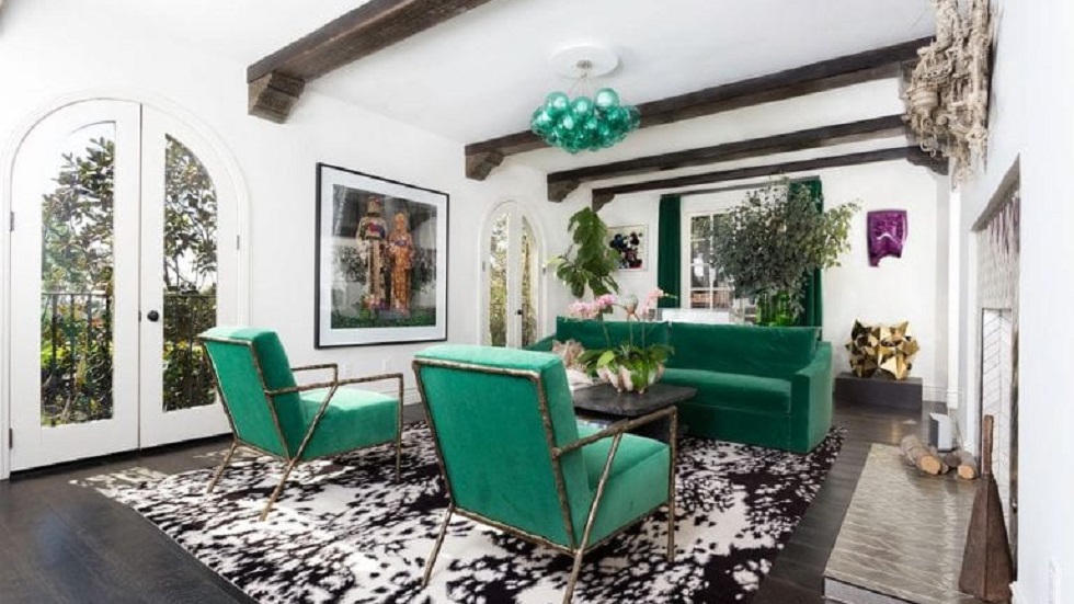 Cae ladrón de casas de famosos en Hollywood Hills - interior-de-la-casa-de-usher