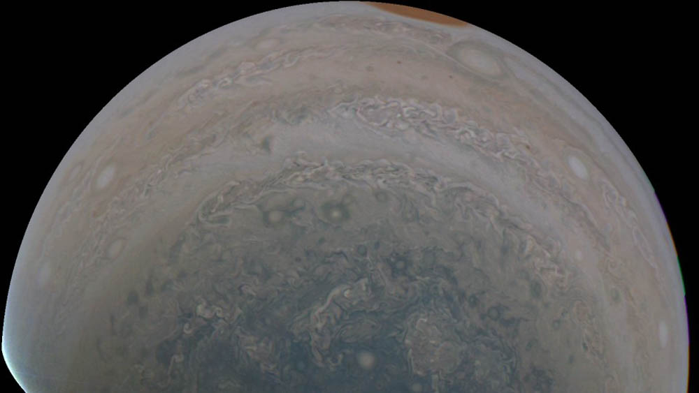 NASA muestra nuevas fotografías de la Gran Mancha Roja de Júpiter