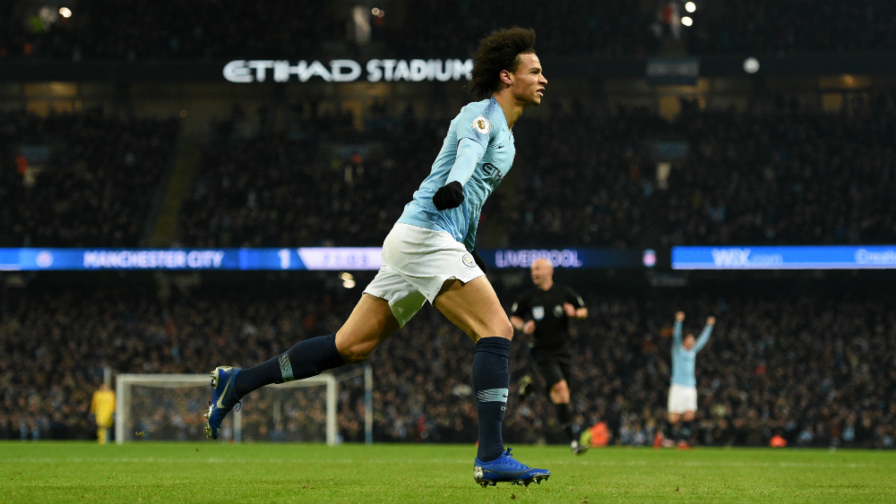 Manchester City acaba con imbatibilidad del Liverpool - leroy-sane