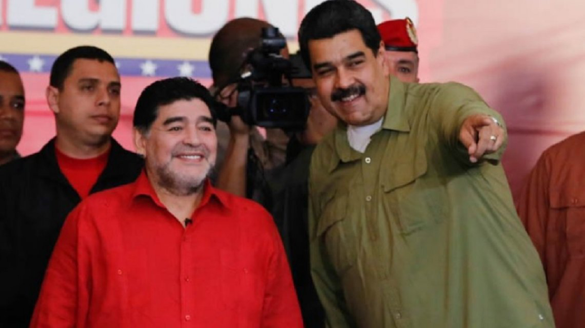 “Hoy, más que nunca, con el presidente Nicolás Maduro”: Maradona