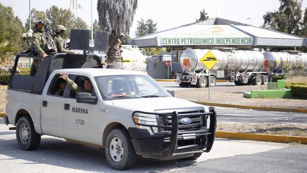 Marina llega al complejo Petroquímico en Texmelucan