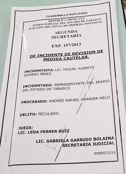 Conceden a Andrés Granier prisión domiciliaria - medida-cautelar