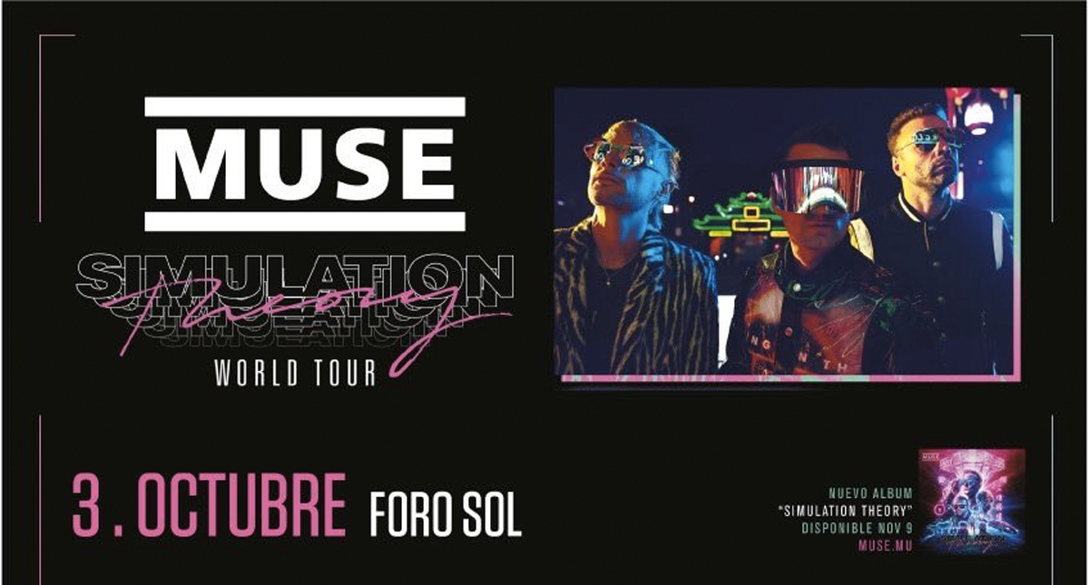 Muse confirma concierto en México Muse confirma concierto en México