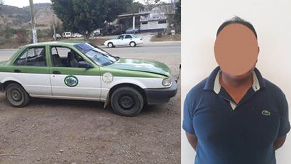 Detienen a taxista por presuntamente violar a menor en Oaxaca