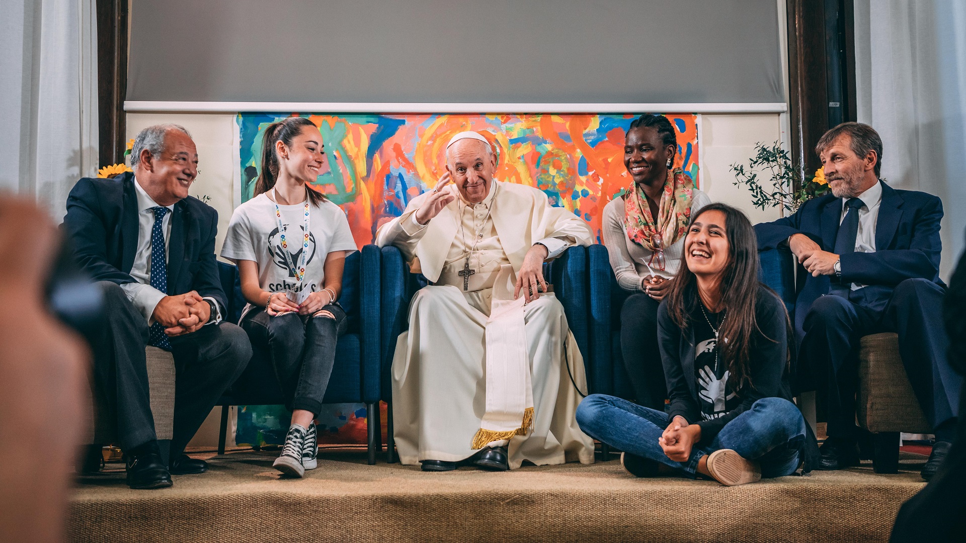Papa Francisco reza por víctimas de Tlahuelilpan - papa-francisco-con-miembros-de-scholas