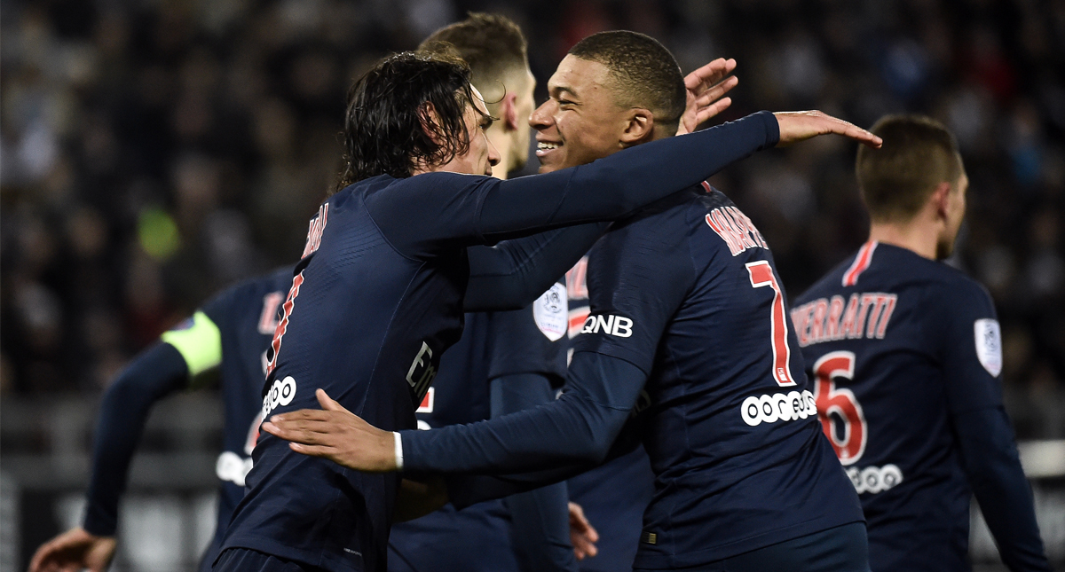 París gana 3-0 a Amiens con goles de Cavani, Mbappé y Marquinhos