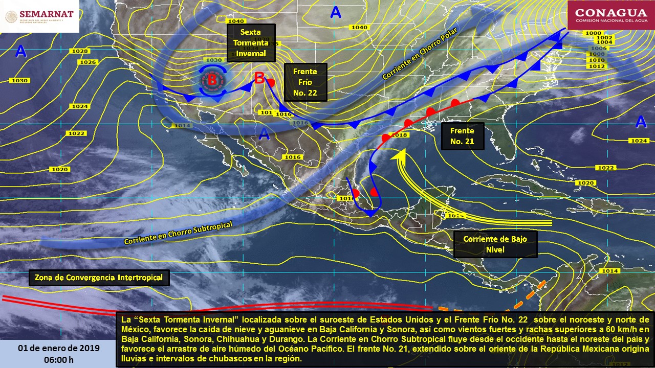 Continuará el frío en la mayor parte del país - pronostico-1-enero-frio