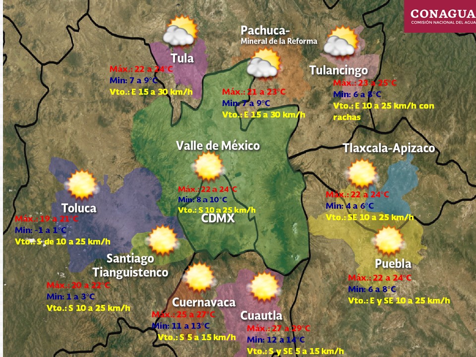 Continuará el frío en la mayor parte del país - pronostico-1-enero-vdm