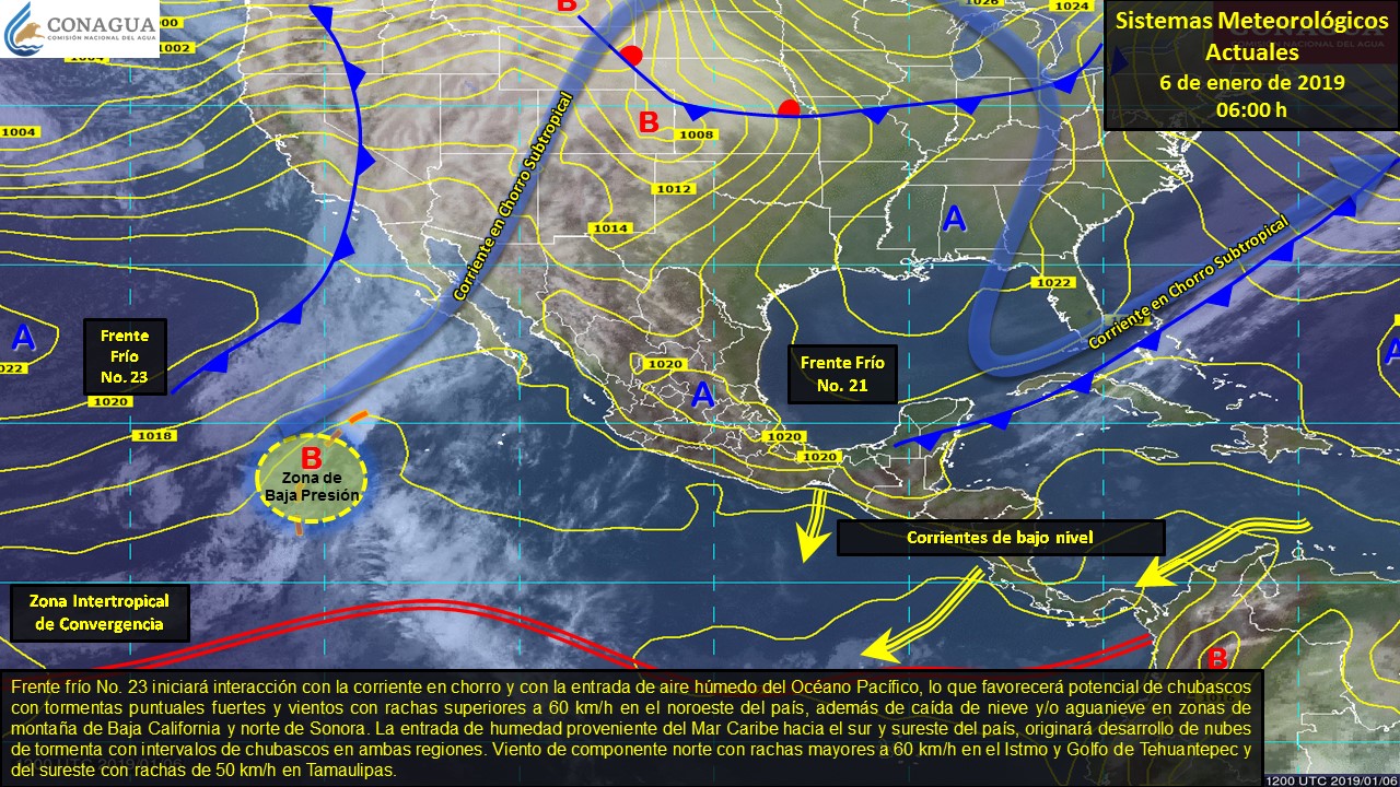 Frente Frío 23 provocará tormentas en el norte del país - pronostico-26-de-enero