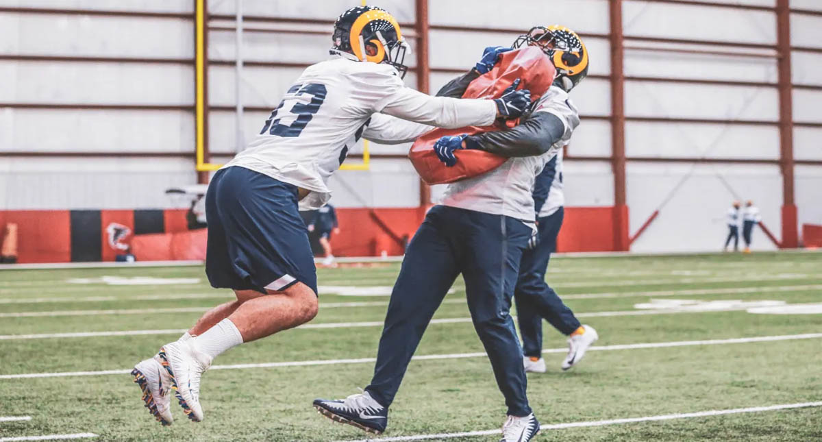 Rams tienen su primer entrenamiento antes del Super Bowl