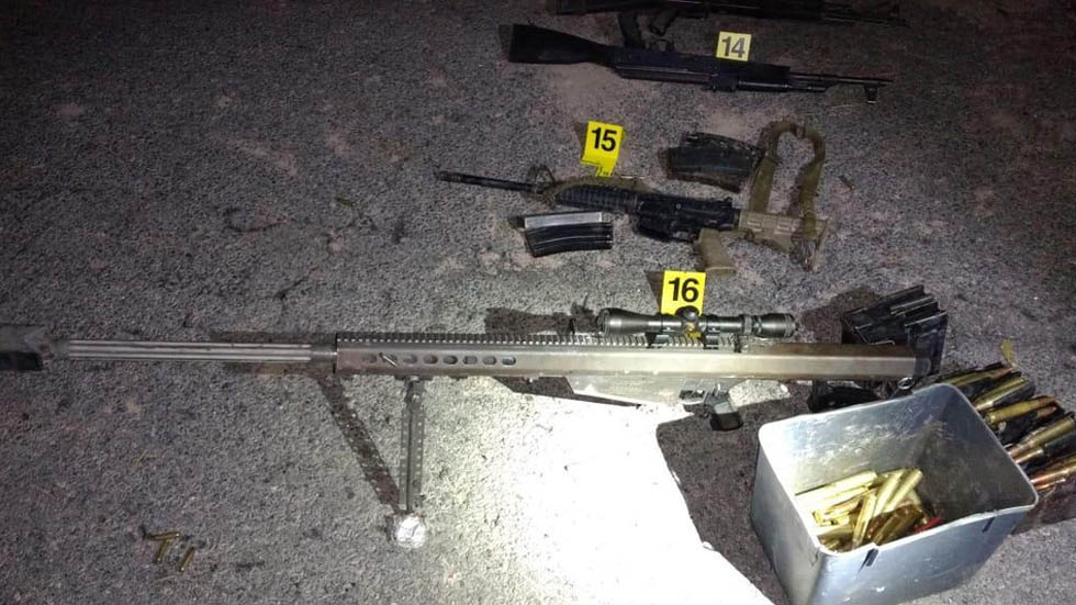 Mueren cinco civiles armados y un militar tras enfrentamiento en Tamaulipas - rifle-barret-enfrentamiento-tamaulipas