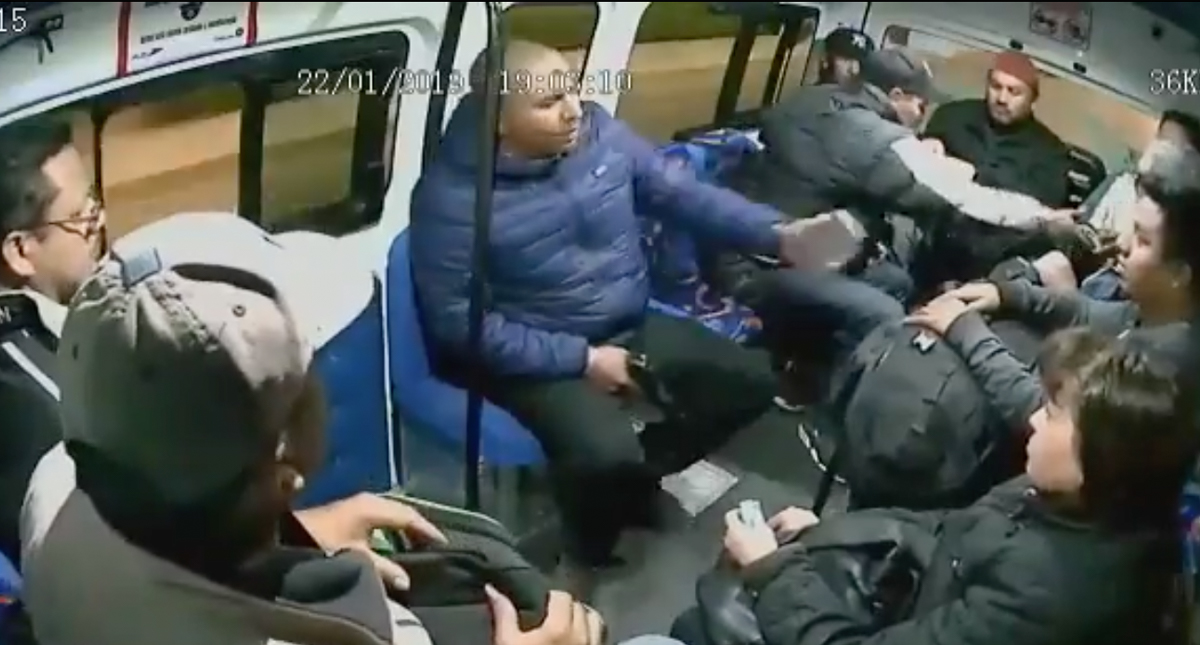 #Video Captan asalto en combi en Zumpango