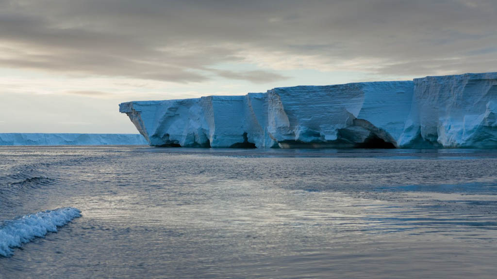 Plataforma de hielo en la Antártida en riesgo de derretirse