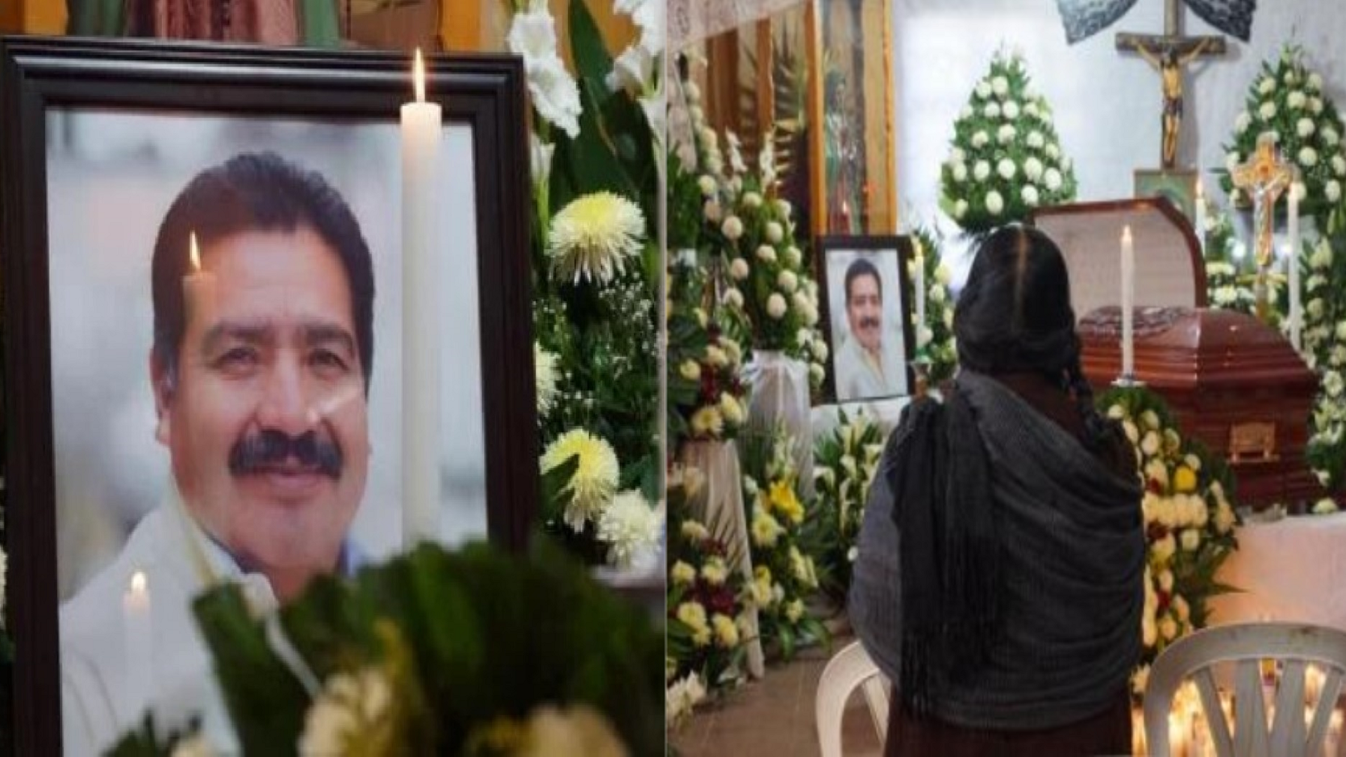 Velan restos del alcalde de Tlaxiaco - sepelio