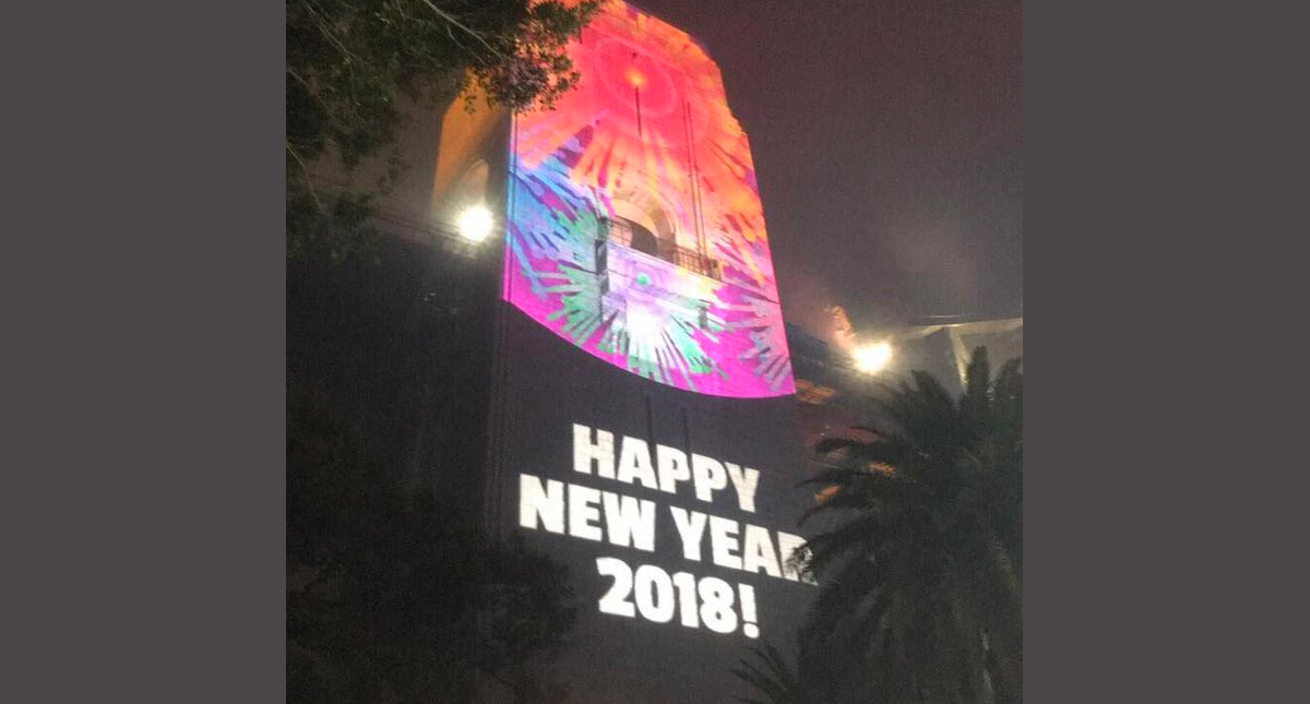 Sidney celebra por error al 2018 en lugar del 2019