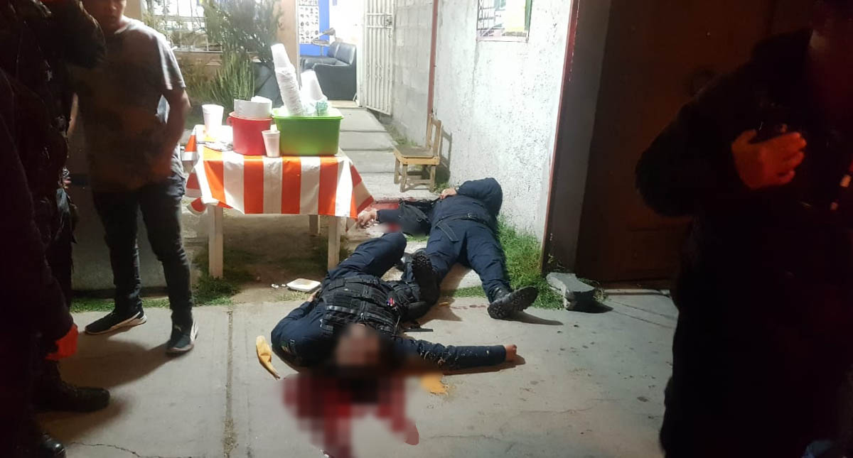 Matan en Edomex a dos policías mientras cenaban tamales - tecamac-policias-cena-policias