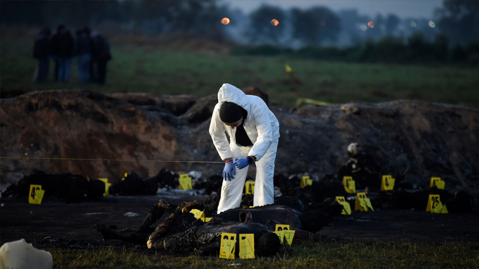 Pruebas de ADN de víctimas de Tlahuelilpan tardarán seis meses