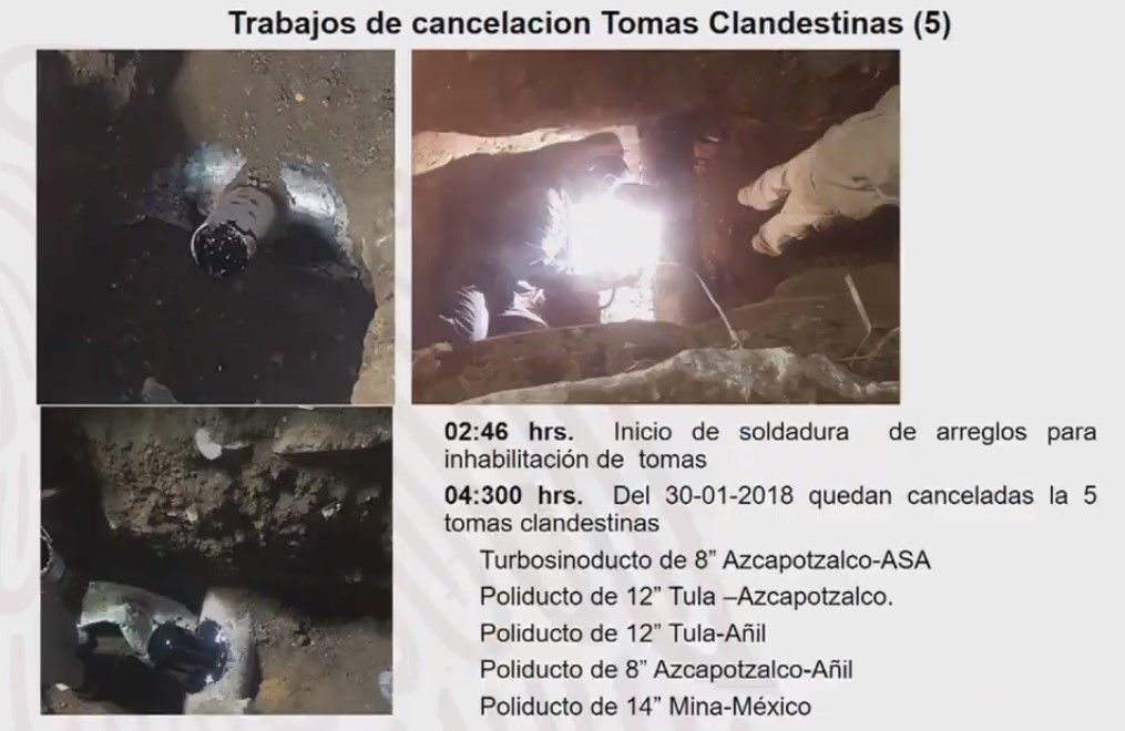 Robo de gas en Azcapotzalco era de dominio público: AMLO - trabajos-de-cierre-de-tomas-clandestinas