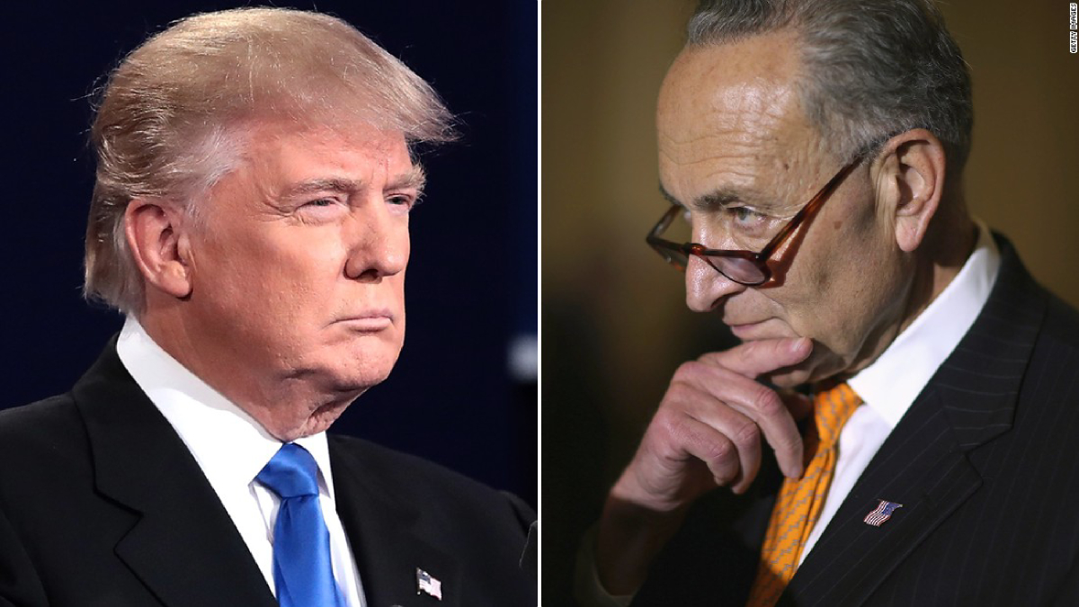 Es divertido ver a Schumer arrastrándose: Trump