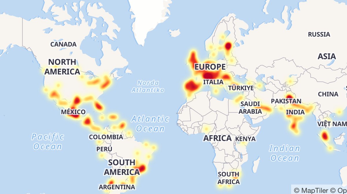 Se cae WhatsApp a nivel mundial - whatsapp-continente