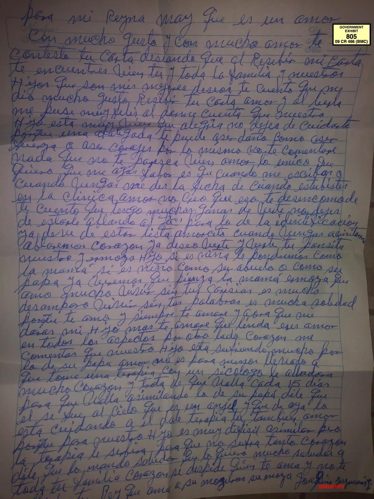 Revelan carta del 'Chapo' a Lucero Sánchez desde prisión - whatsapp-image-2019-01-22-at-210205