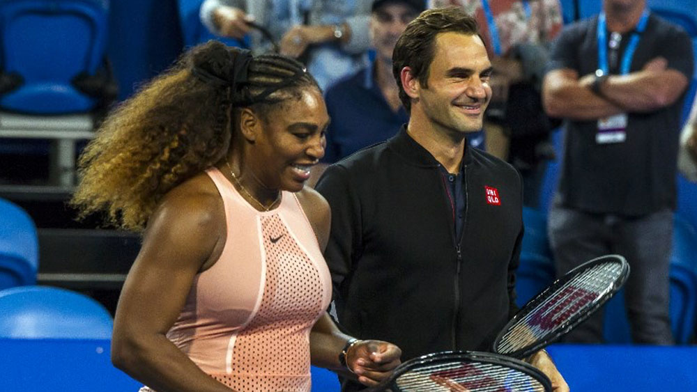 Roger Federer vence a Serena Williams en la Copa Hopman