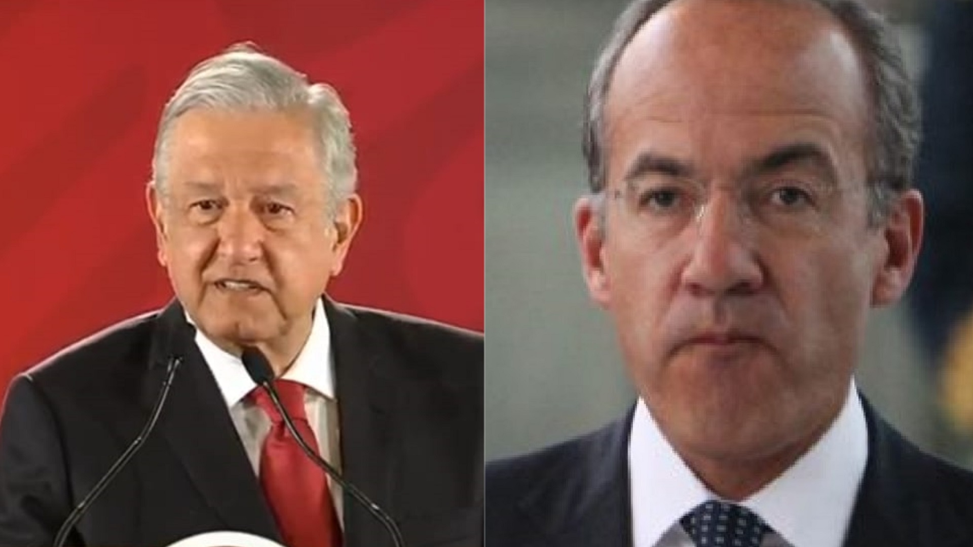 AMLO rechaza debatir con el expresidente Felipe Calderón