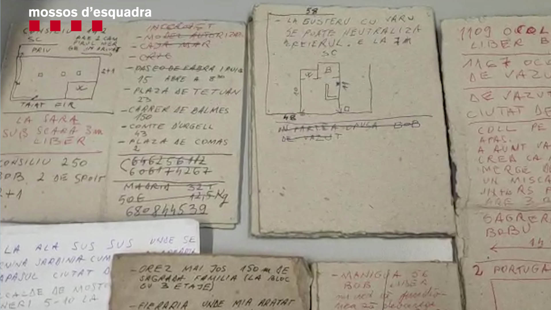 Desarticulan banda de ladrones liderada por contorsionista en España - anotaciones-para-efectuar-los-robos