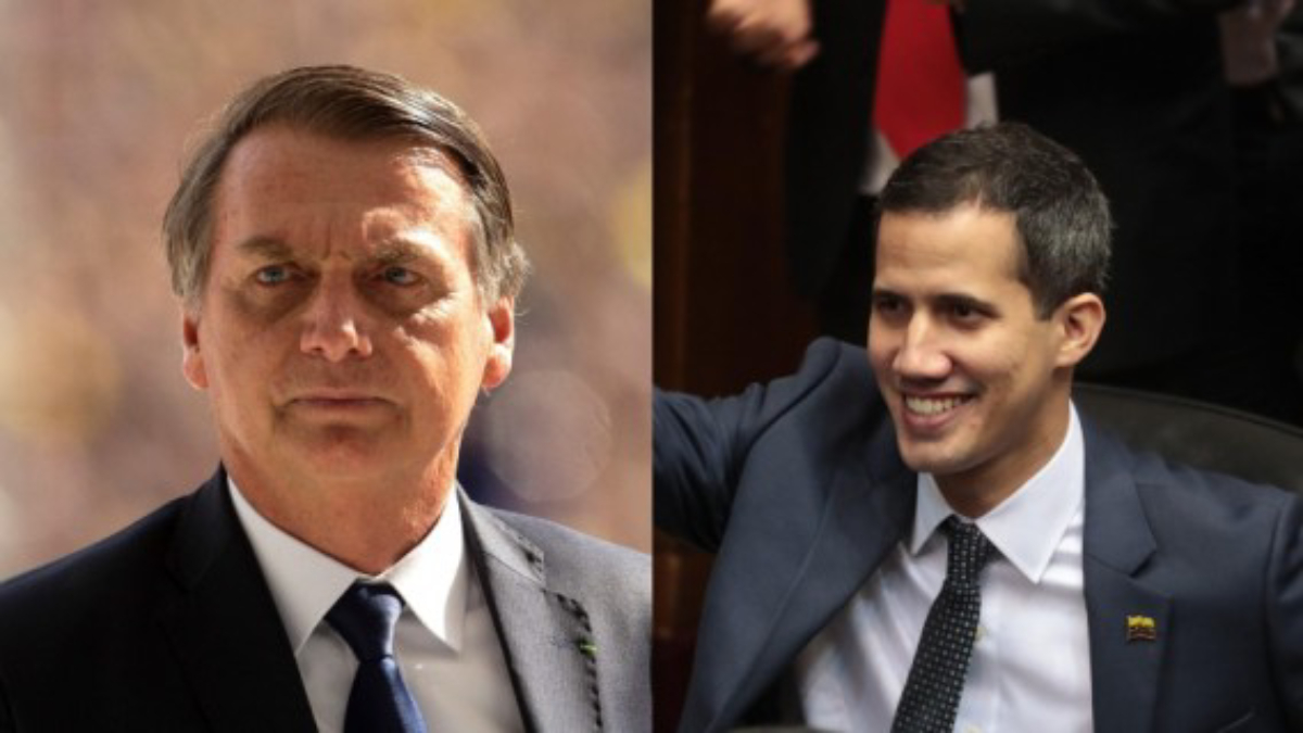 Guaidó será recibido en Brasilia por Jair Bolsonaro