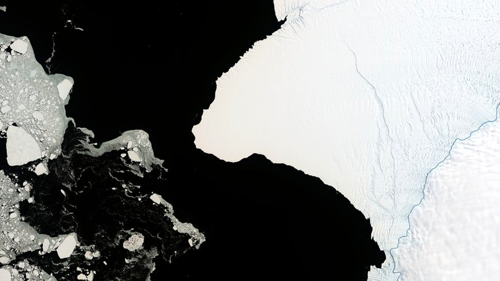 En peligro de desprenderse iceberg del tamaño de Nueva York