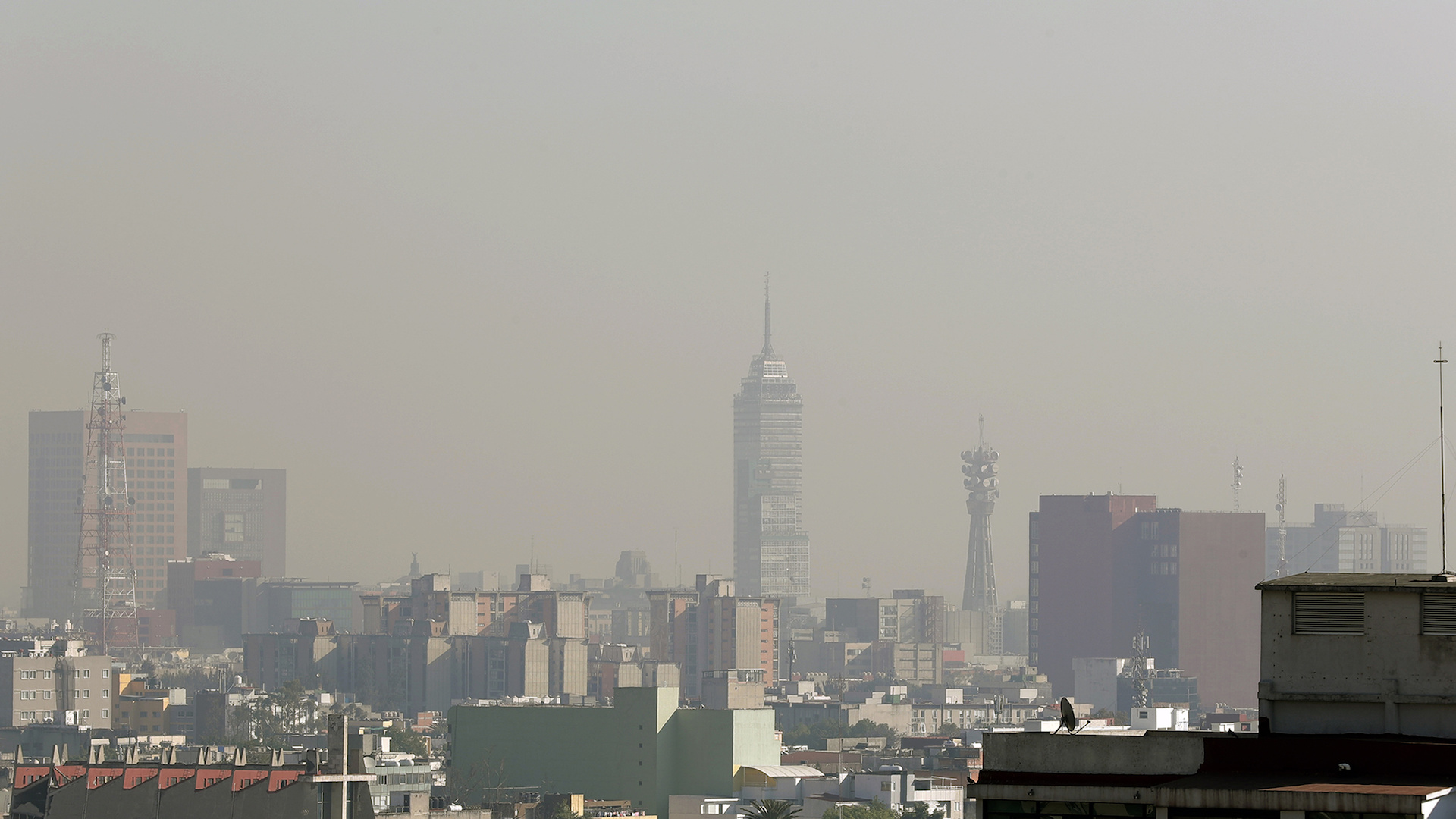 Se registra mala calidad del aire en el Valle de México