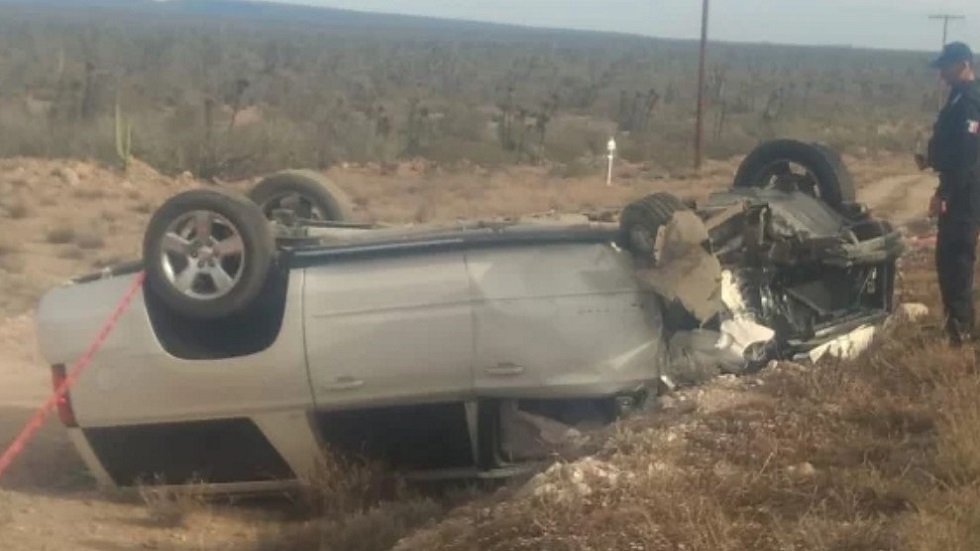 Mueren empleadas del Gobierno de BCS en accidente vial - camioneta-en-la-que-vajaba-el-guardaespaldas-del-gobernador