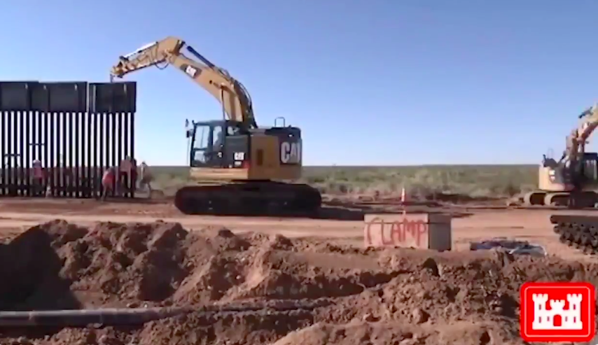 Trump presume avances en la construcción del muro fronterizo