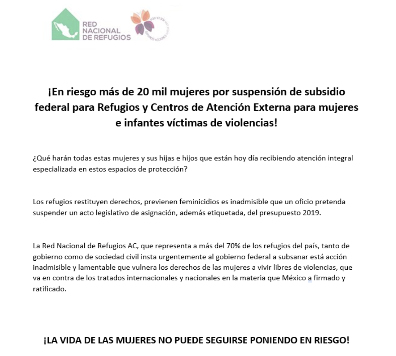 En riesgo más de 20 mil mujeres: Red Nacional de Refugios - captura-de-pantalla-2019-02-22-a-las-134152