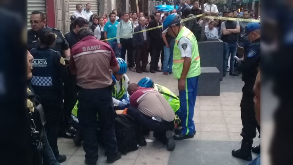 Balean a hombre en la colonia Centro