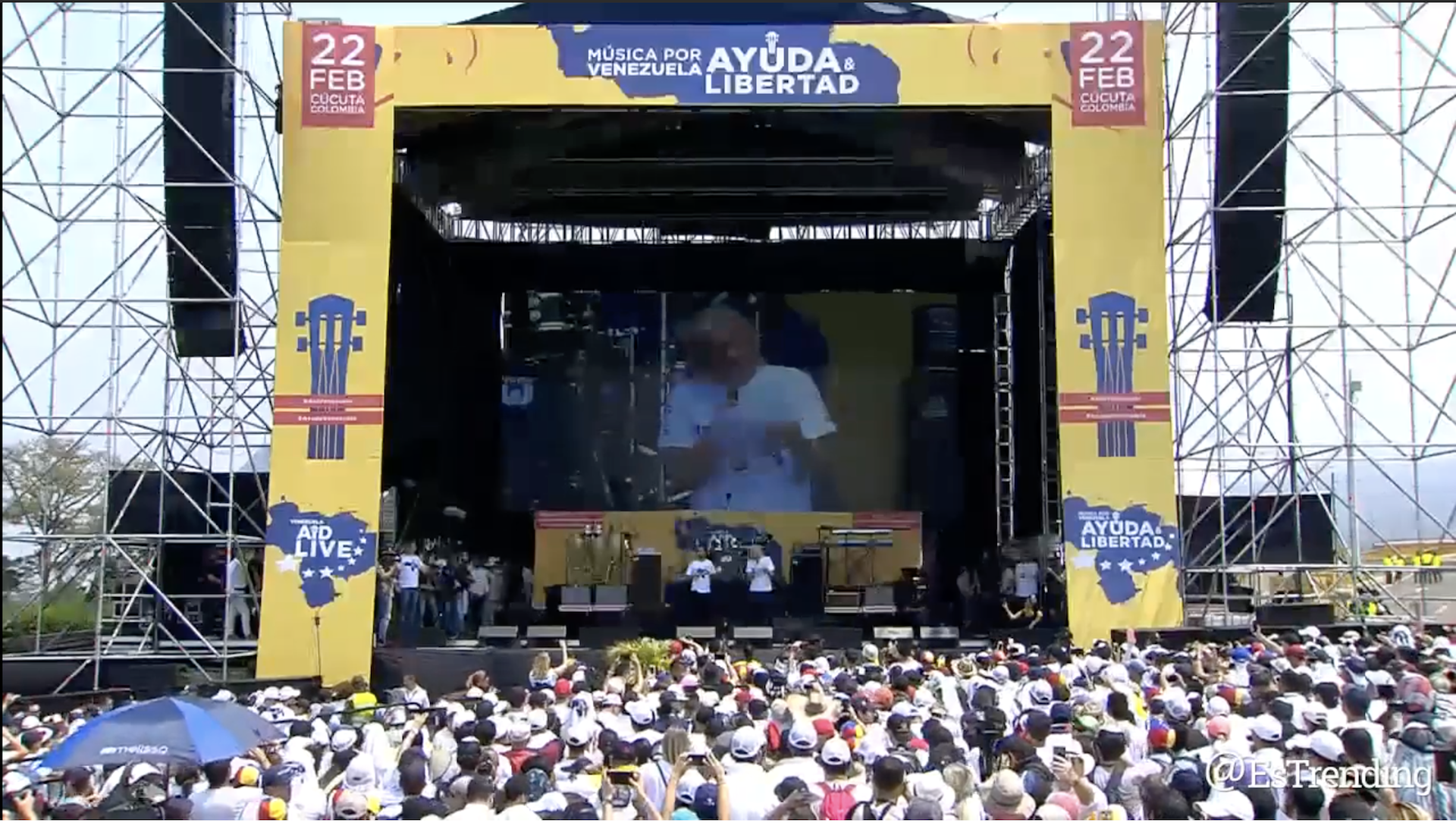 El concierto #VenezuelaAidLive desde Cúcuta