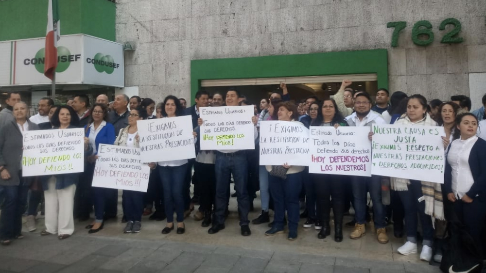Paro de labores en oficinas de Condusef por reducción de prestaciones
