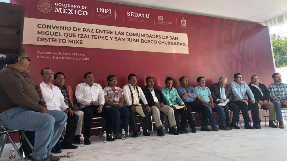 Iniciará proceso de paz entre comunidades indígenas de Oaxaca