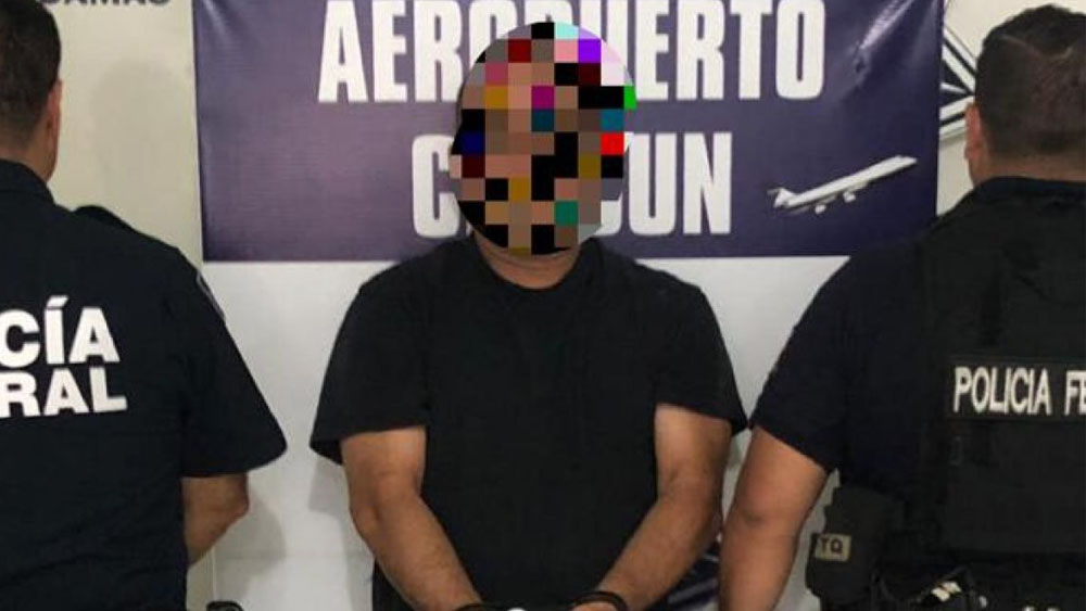 Detienen en Cancún a presunto narcotraficante de EE.UU.