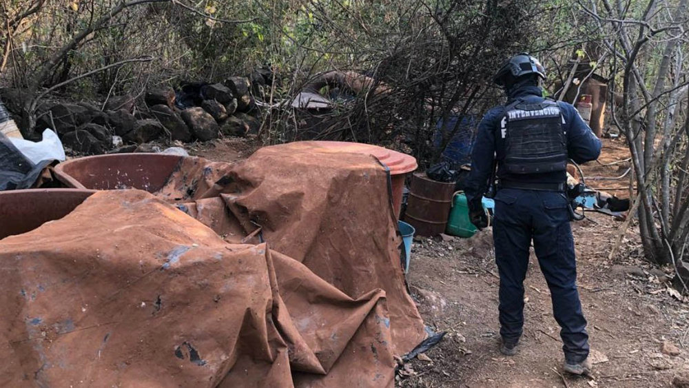 Aseguran laboratorio de droga sintética en Jalisco