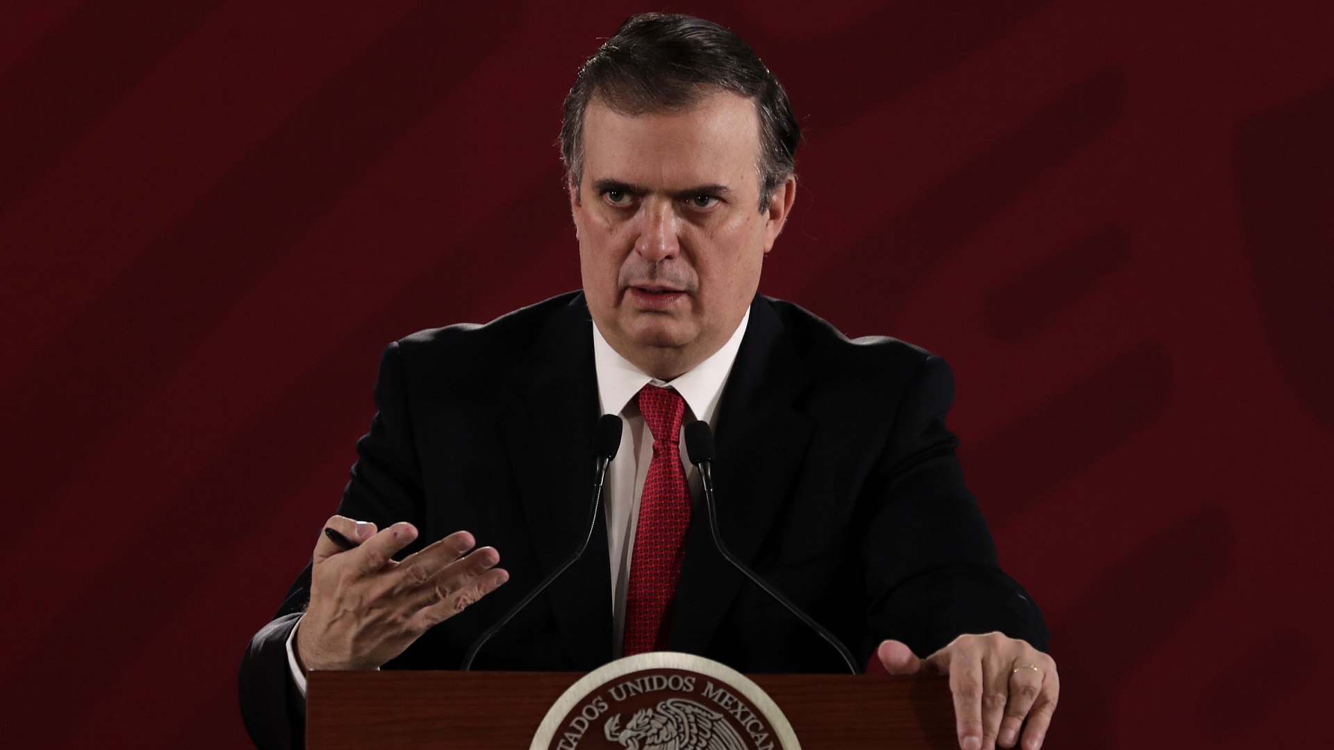 Descartan trato especial para otorgar visa a hermanas del 'Chapo' - ebrard-en-conferencia-de-prensa