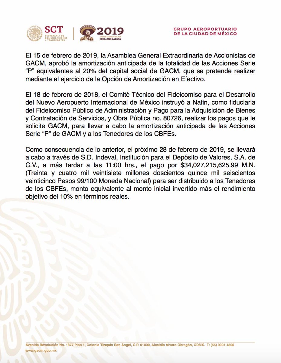 GACM liquida a tenedores de Fibra E del NAIM - gacm-naim-fibra-e-2